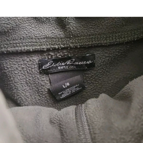 Eddie Bauer Womans Half Zip Sweater Green Size Large - Picture 4 of 4